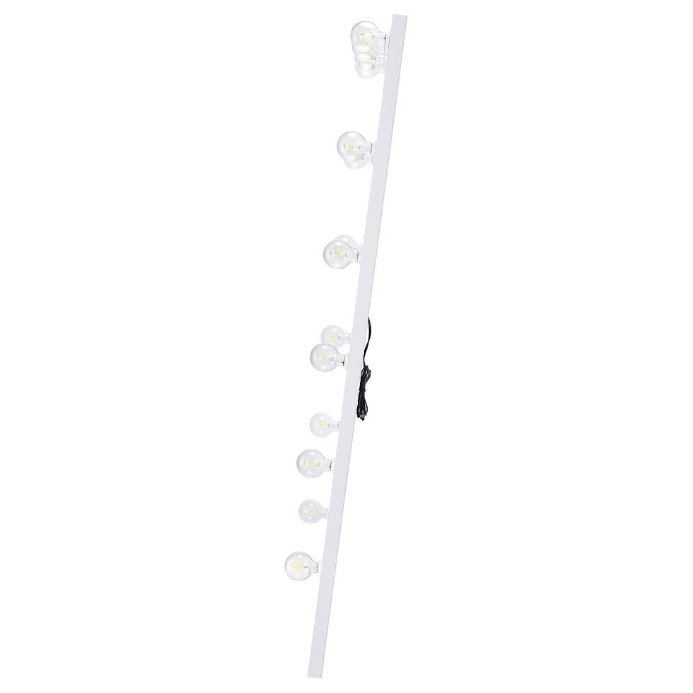Thumbnail: Zayan 32 x 71 Inch Floor Mirror LED Lighting White Gloss