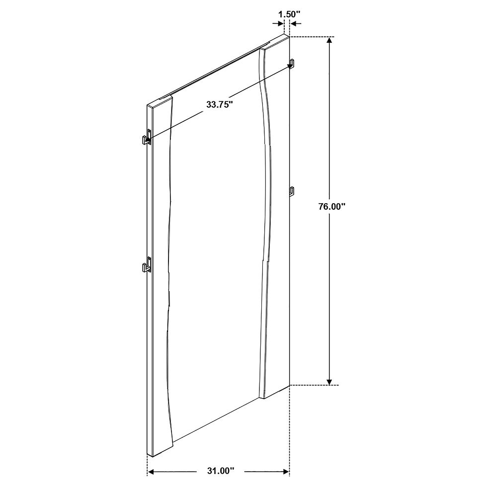 Thumbnail: Winslow 31 x 76 Inch Standing Floor Mirror Smokey Walnut