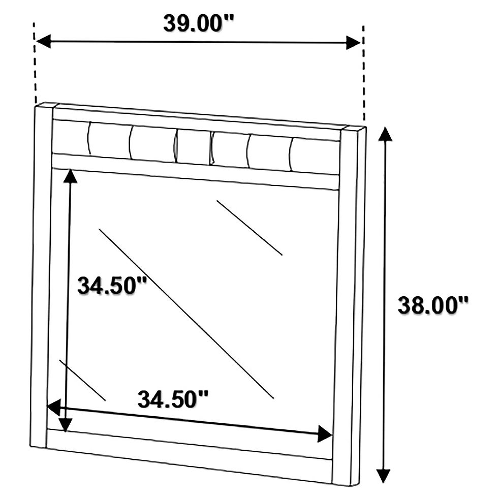 Thumbnail: Carlton Dresser Mirror Cappuccino
