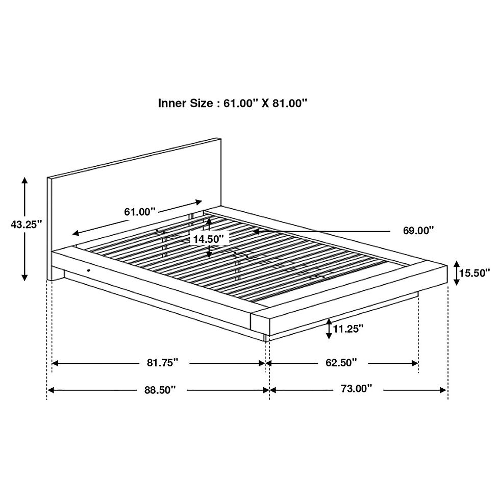 Thumbnail: Jessica 6-piece Queen LED Bedroom Set Cappuccino