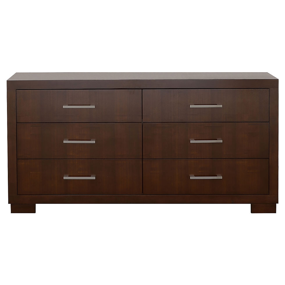 Thumbnail: Jessica 5-piece Queen LED Bedroom Set Cappuccino