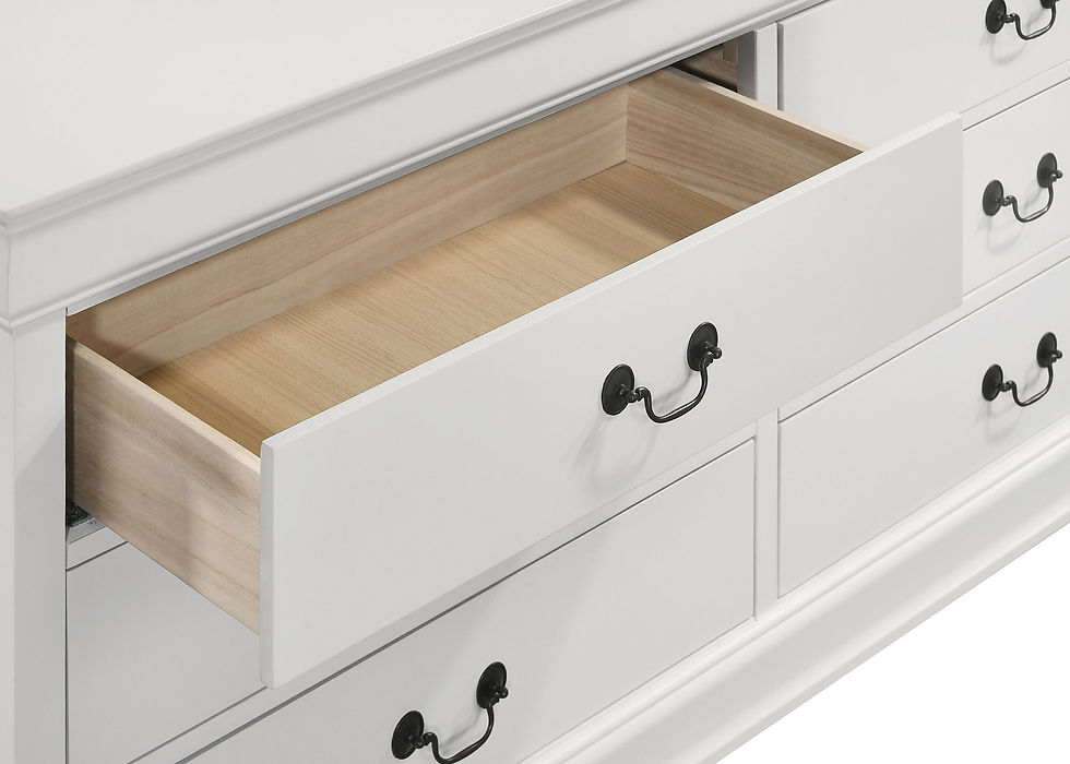 Thumbnail: Louis Philippe 5-piece Twin Bedroom Set White