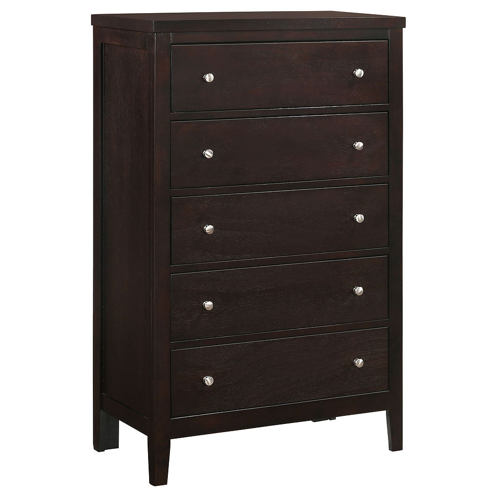 Thumbnail: Carlton 5-piece Twin Bedroom Set Cappuccino