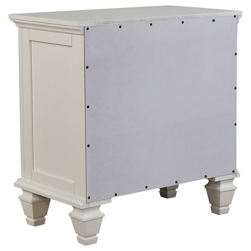 Thumbnail: Sandy Beach 5-piece Eastern King Bedroom Set Cream White
