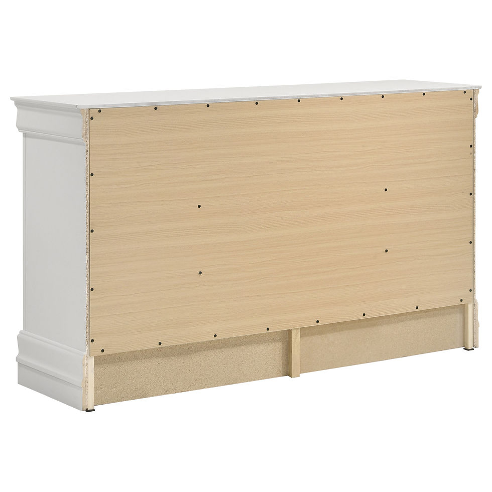 Thumbnail: Louis Philippe 5-piece Queen Bedroom Set White