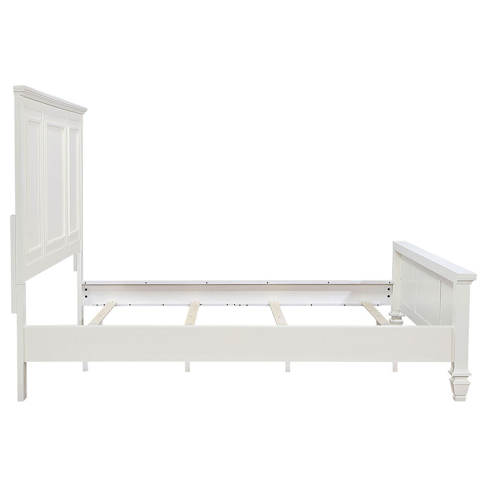 Thumbnail: Sandy Beach 63-inch California King Panel Bed Cream White