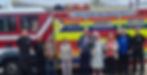 ashton care group staff with firefighters