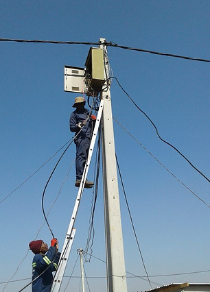 fixing electrical poles
