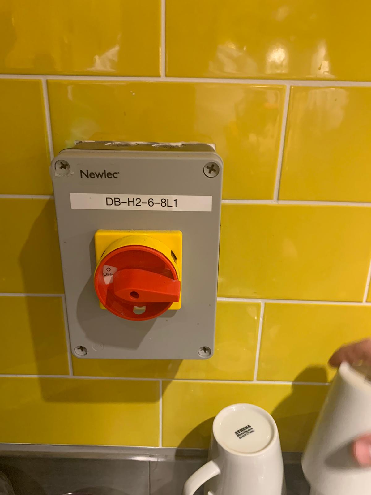 Isolation Switch Removed and Wall Made Good