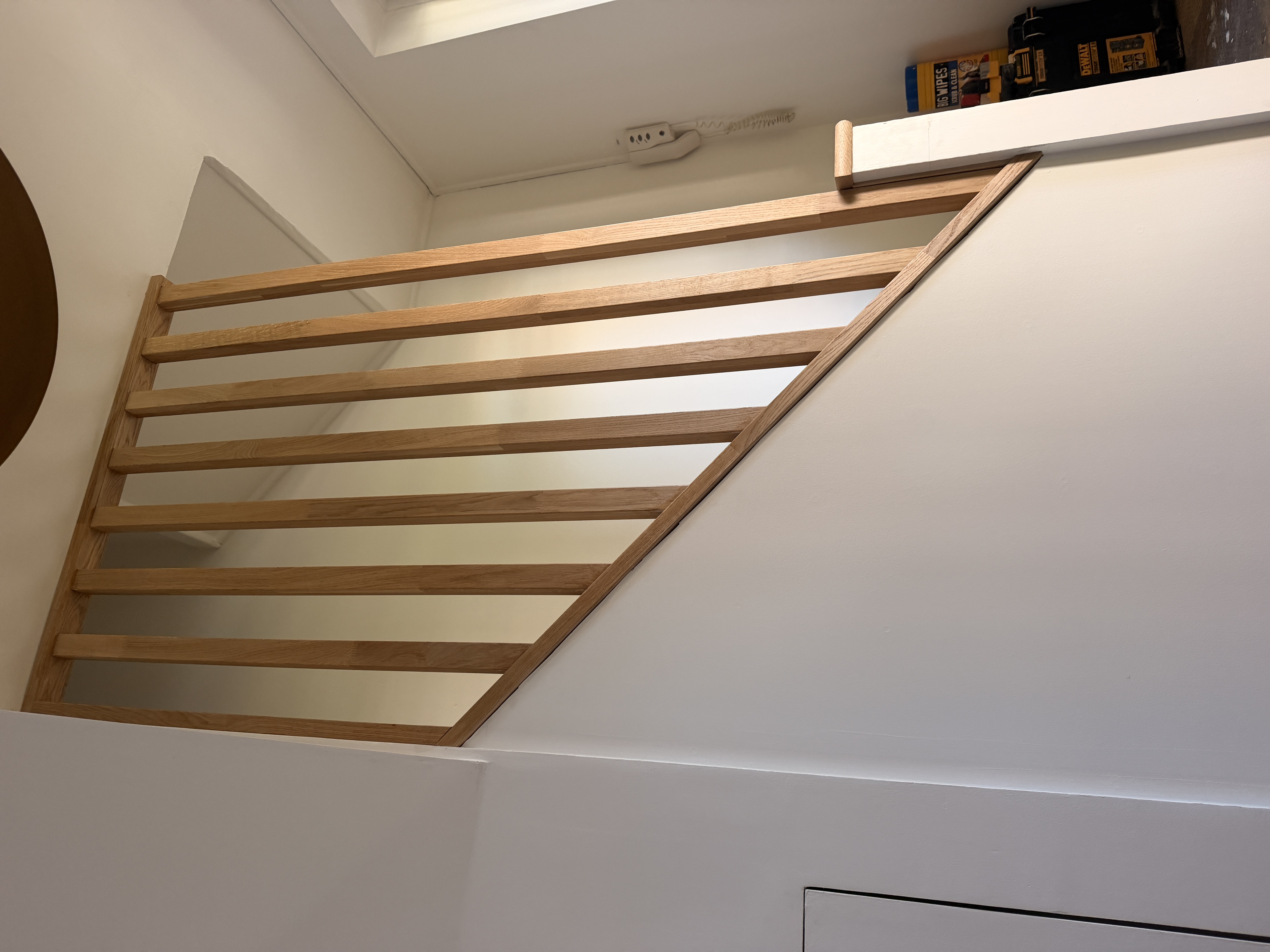 Floor-to-Ceiling Oak Spindles in Hackney
