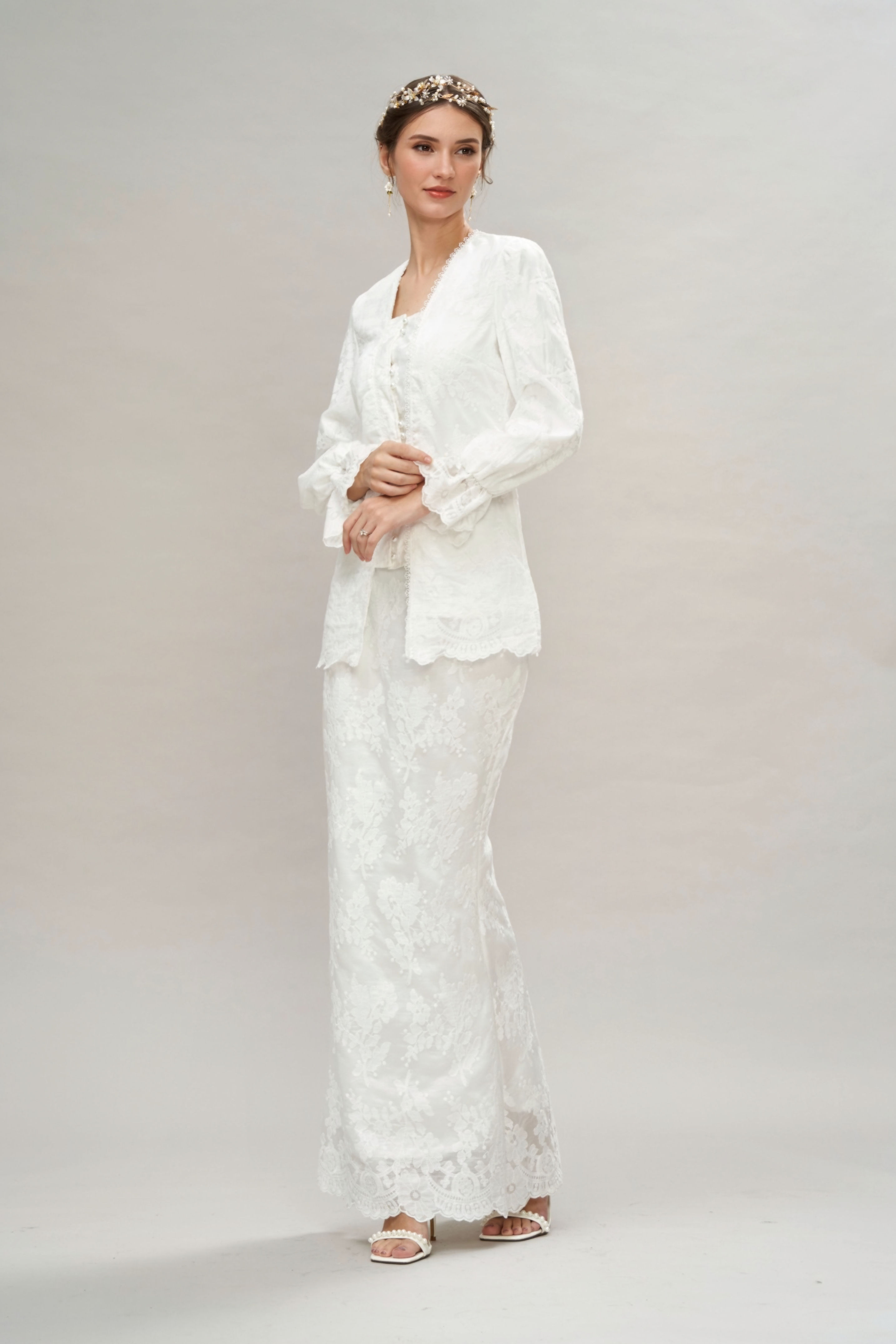 buy white kebaya for wedding nikkah hari raya