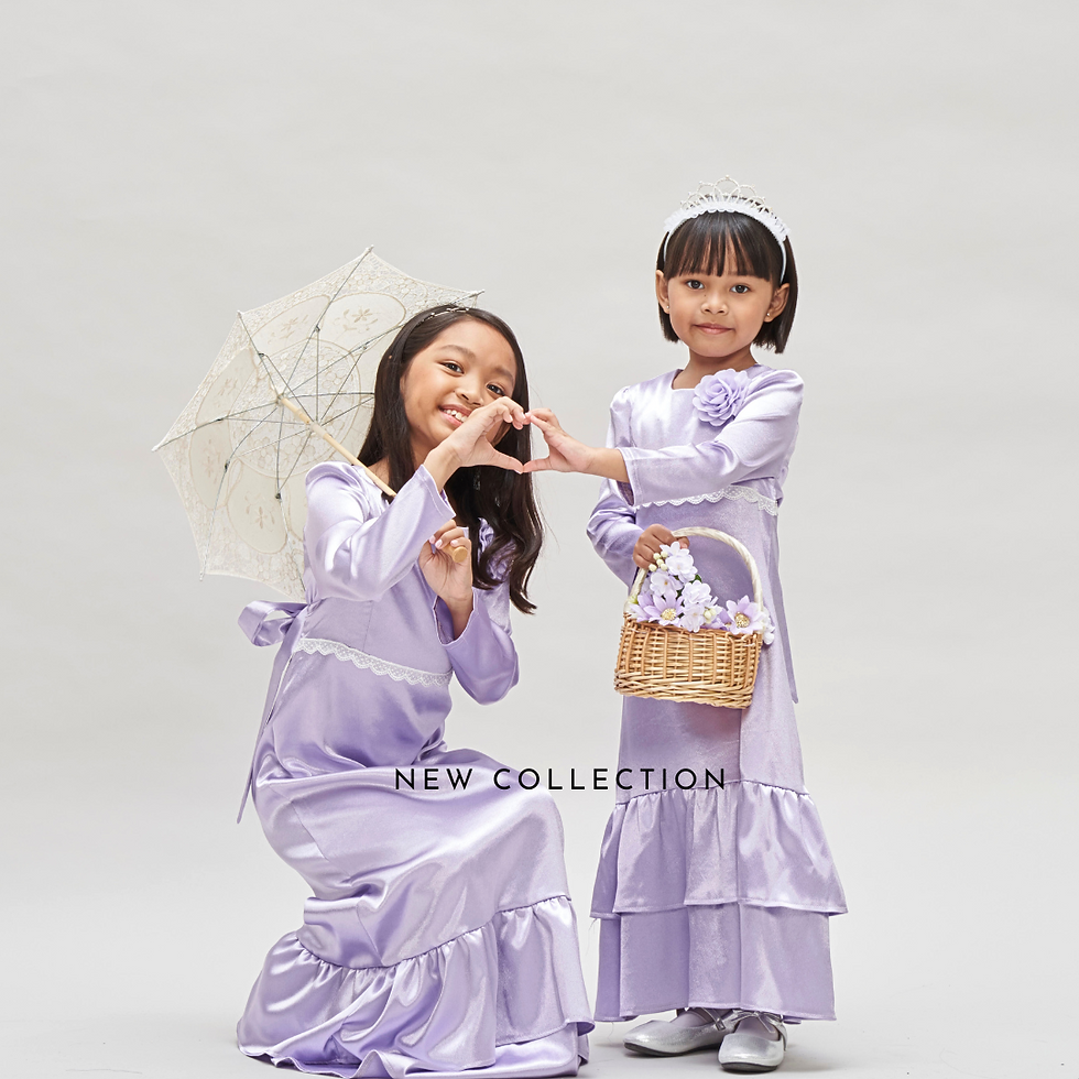 Thumbnail: lilac girl baju kurung