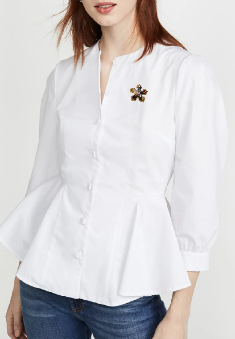 Thumbnail: shop flower brooch online