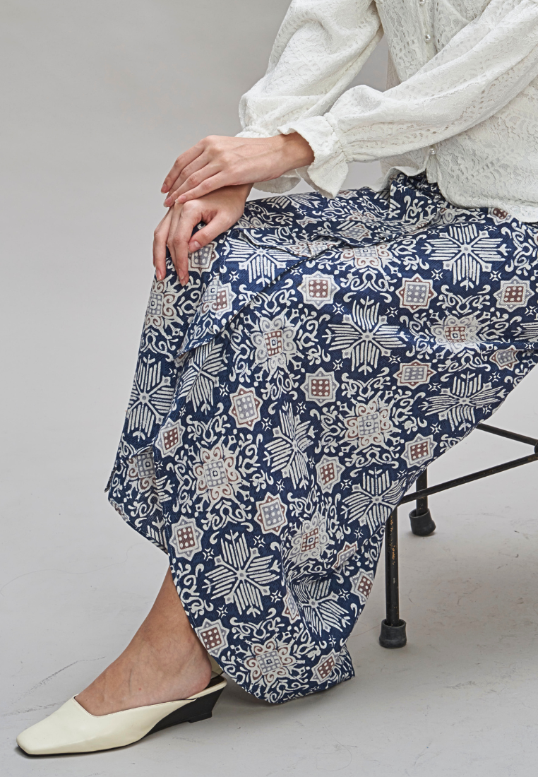 shop navy blue batik online