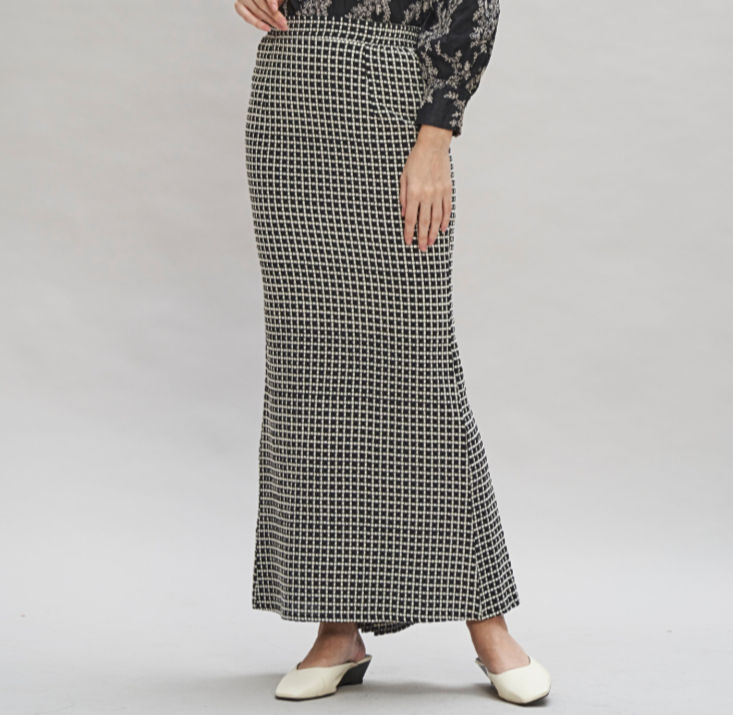 Thumbnail: Loveaisyah Victoria Embroidery Top & Checkered Skirt Modern Baju
