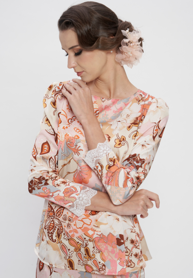 Thumbnail: Loveaisyah Floral Lace Blouse Top