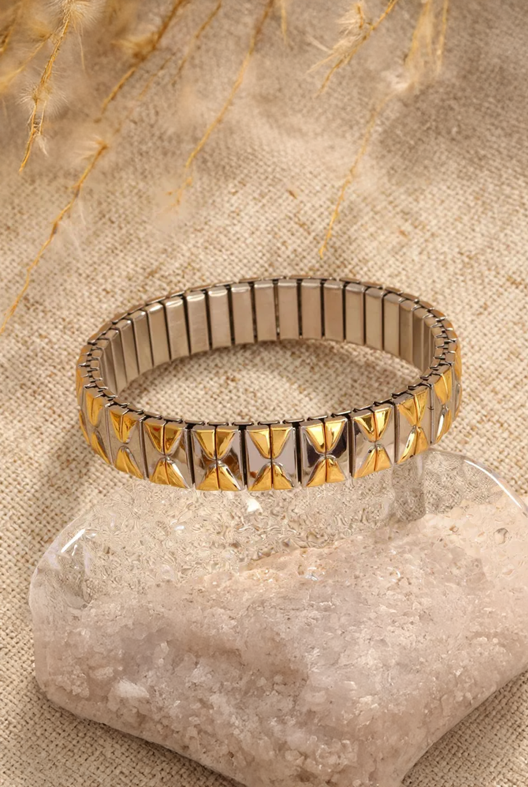 Stainless Steel Bracelets Gold Shape