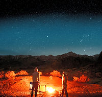 camel ride under star