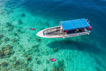 A scuba diver went for diving in Semporna.
