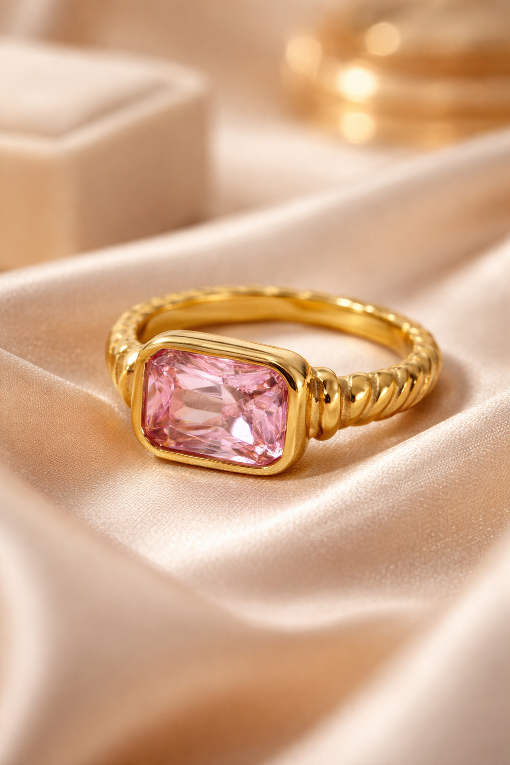 Pink Zircon Rings