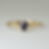 Filo “Luna” Ring in 18KT Yellow Gold with Iolite – front view