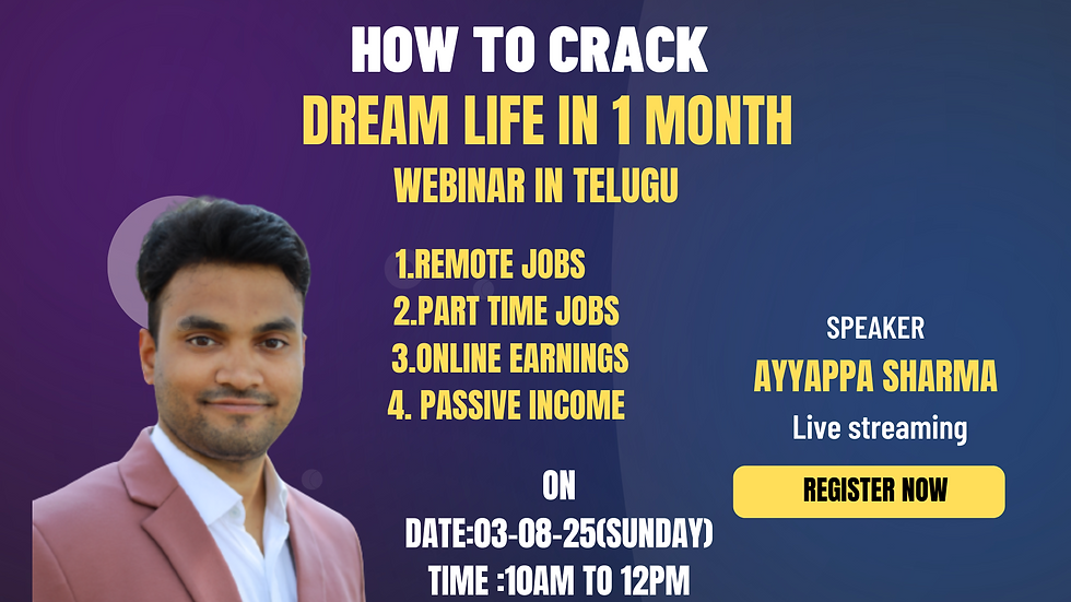Dream Career Master Class