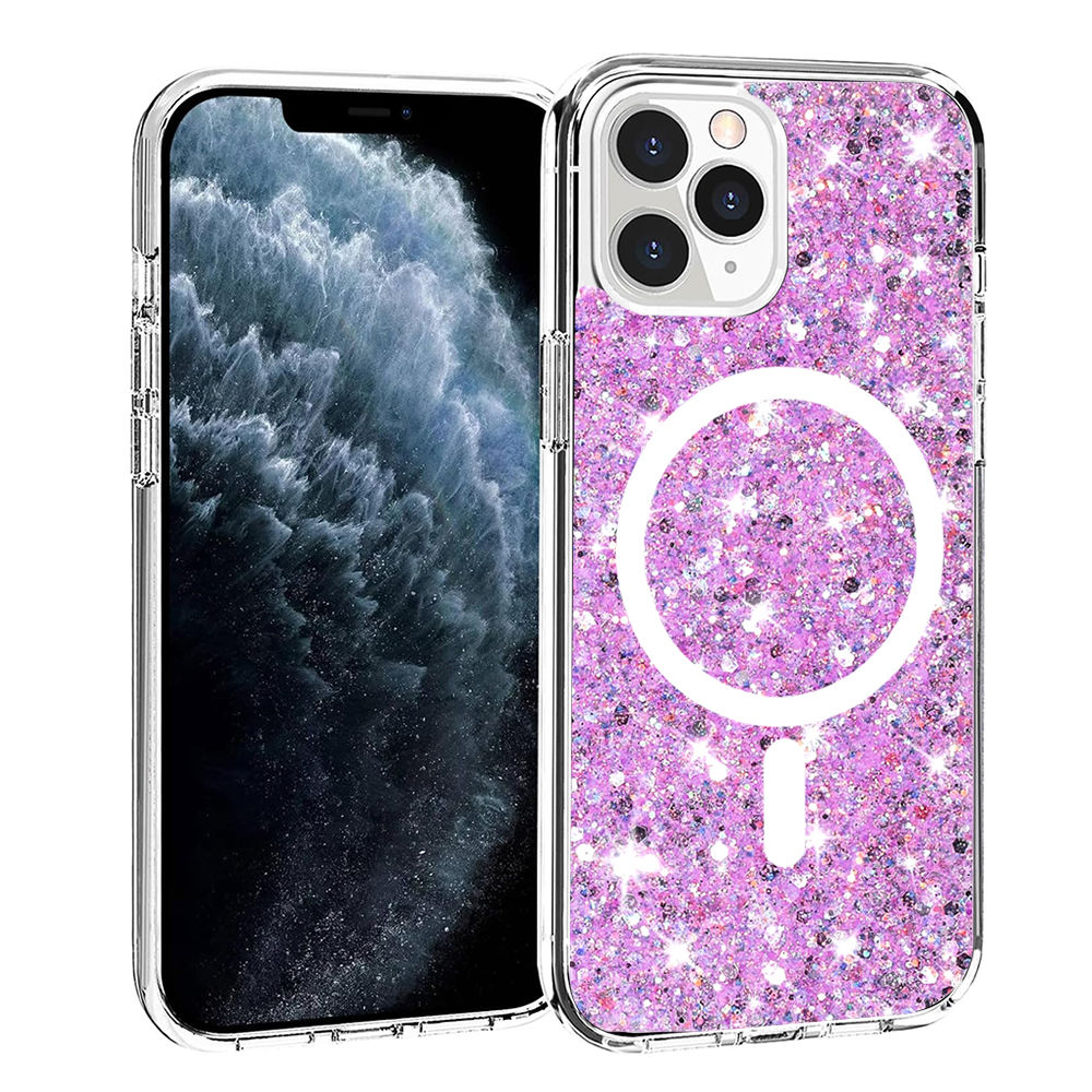 Sparkly Glitter MagSafe - iPhone 11 Pro - Magenta