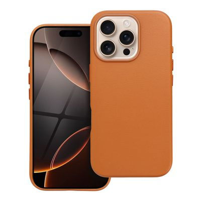 LEATHER MAG COVER case
for IPHONE 16 Pro orange