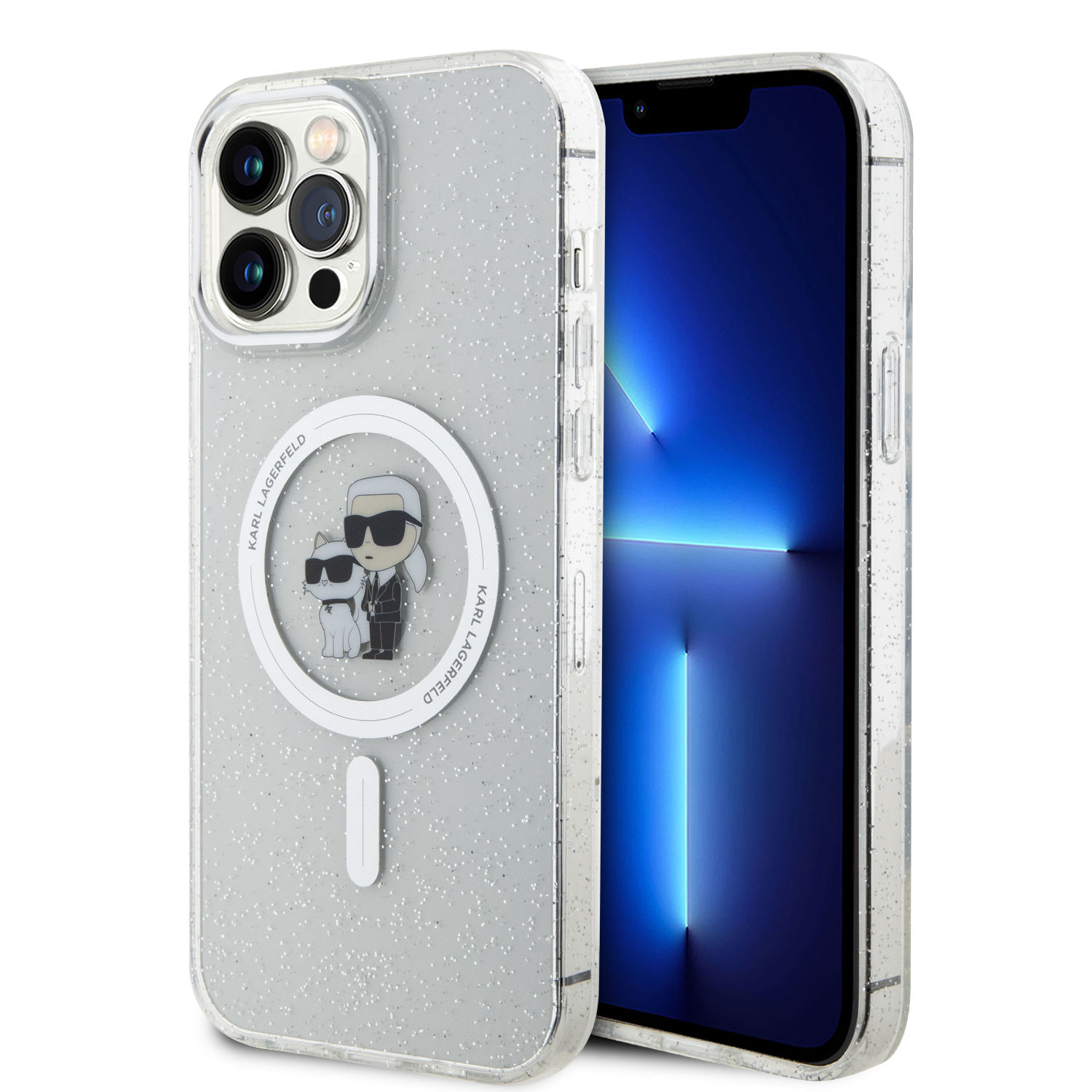 Karl Lagerfeld Magsafe Case - iPhone 13 Pro Max (Clear – KLHMP13XHGKCNOT)