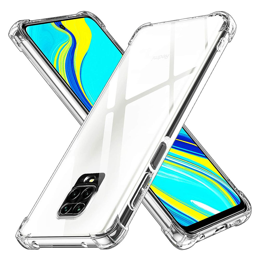 Shockproof Clear Silicone - Xiaomi Redmi Note 9S / Note 9 Pro - Clear