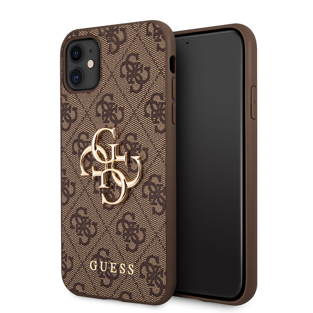 Guess - Hardcase 4G Big Metal Logo - iPhone 11 - Brown