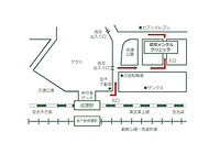 成増駅北口から成増公園と区営駐輪場の間を通り2分