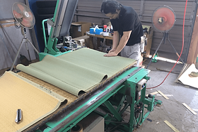 ホクリク工房の工場にて施工