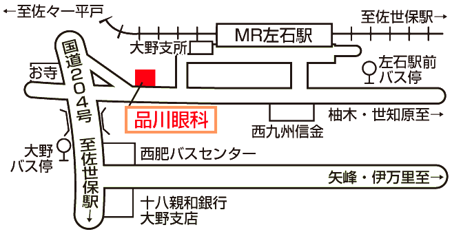 品川眼科医院の地図