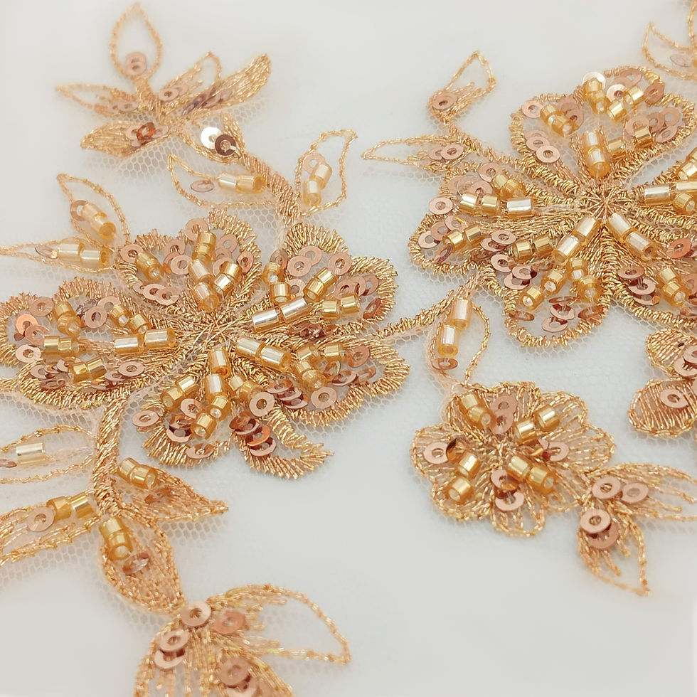 Miniatura: Applicazioni Pizzo Floreale Oro