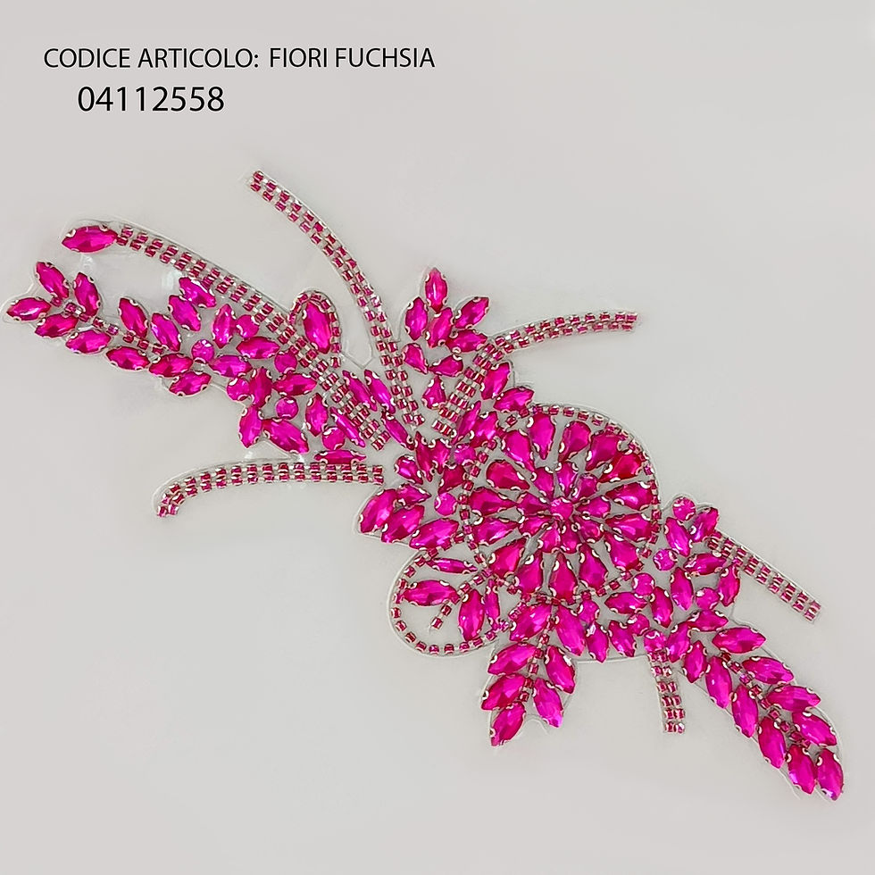 Miniatura: Applicazioni Pietre da cucire Fiori