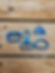 1" Electric blue hardware