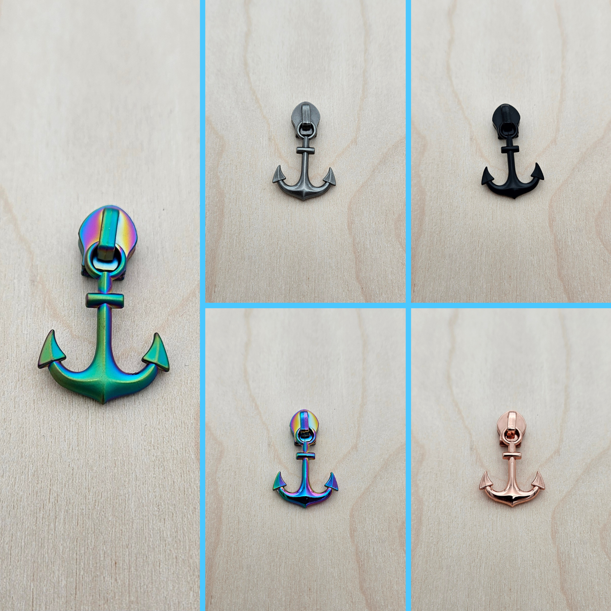 Anchor #5 zipper pull