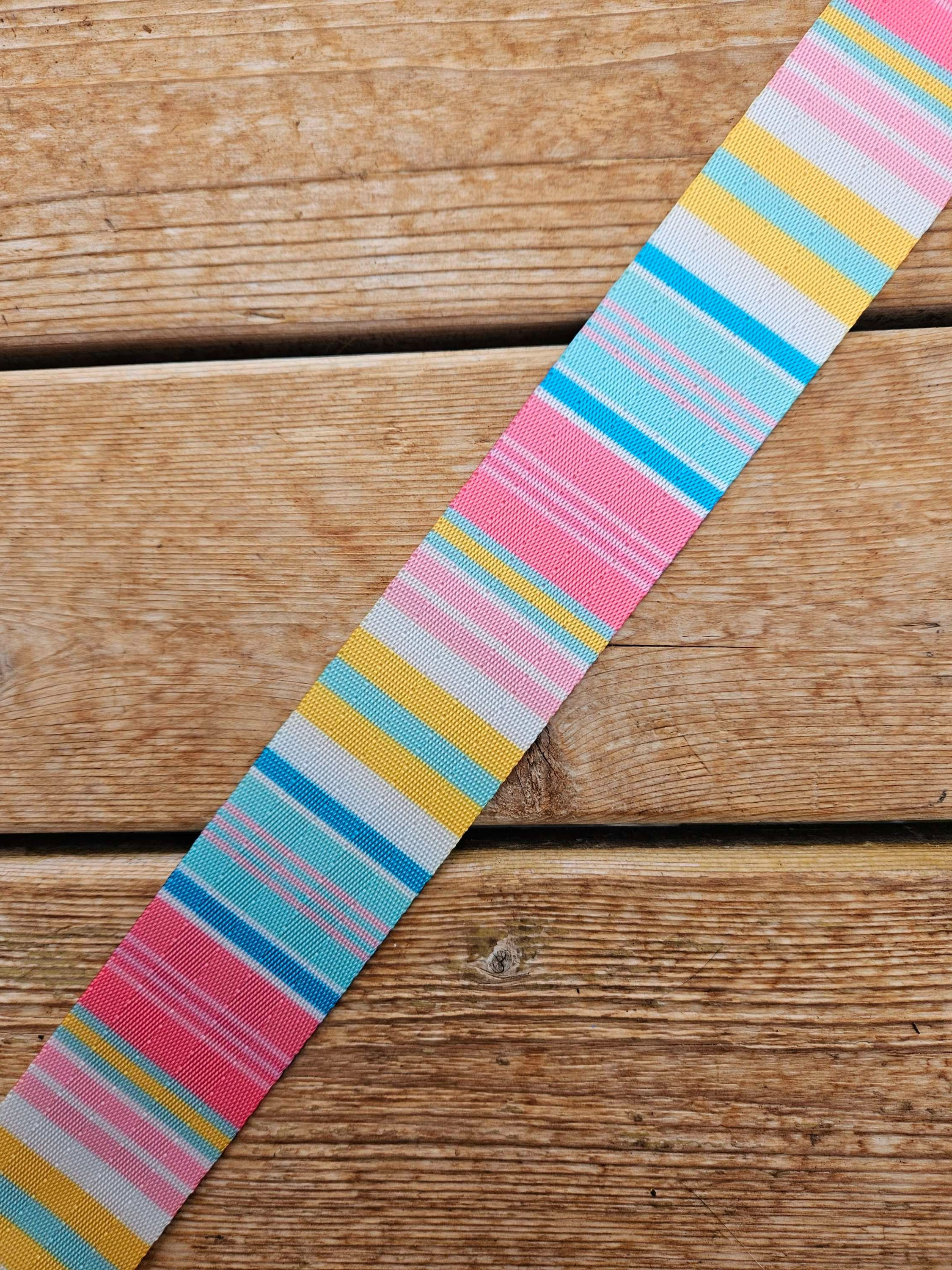 1.5" Spring stripes seatbelt webbing