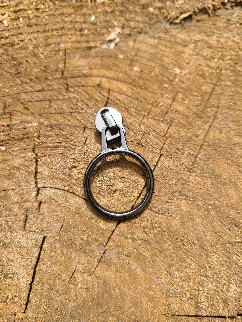 Thumbnail: Open circle #5 zipper pull