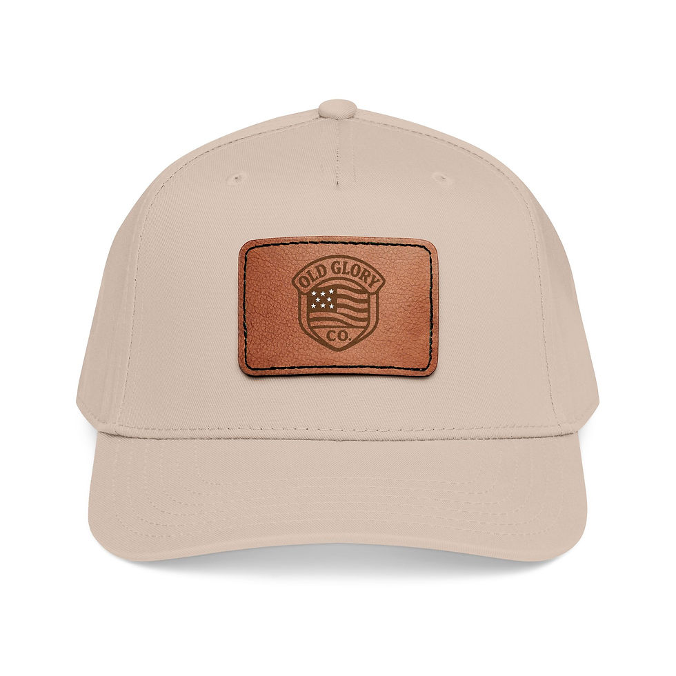 Thumbnail: Mid Profile Leather Patch Cap