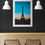Thumbnail: Framed Art Print Eiffel Tower blue sky.