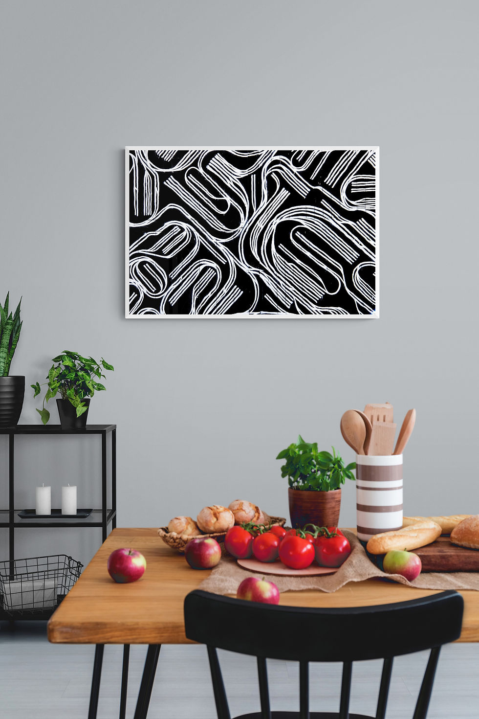 Thumbnail: Black & White Abstract Lines