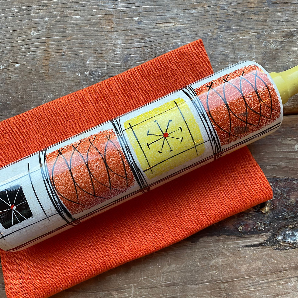 Thumbnail: 1950s Vintage Rare Rolling Pin
