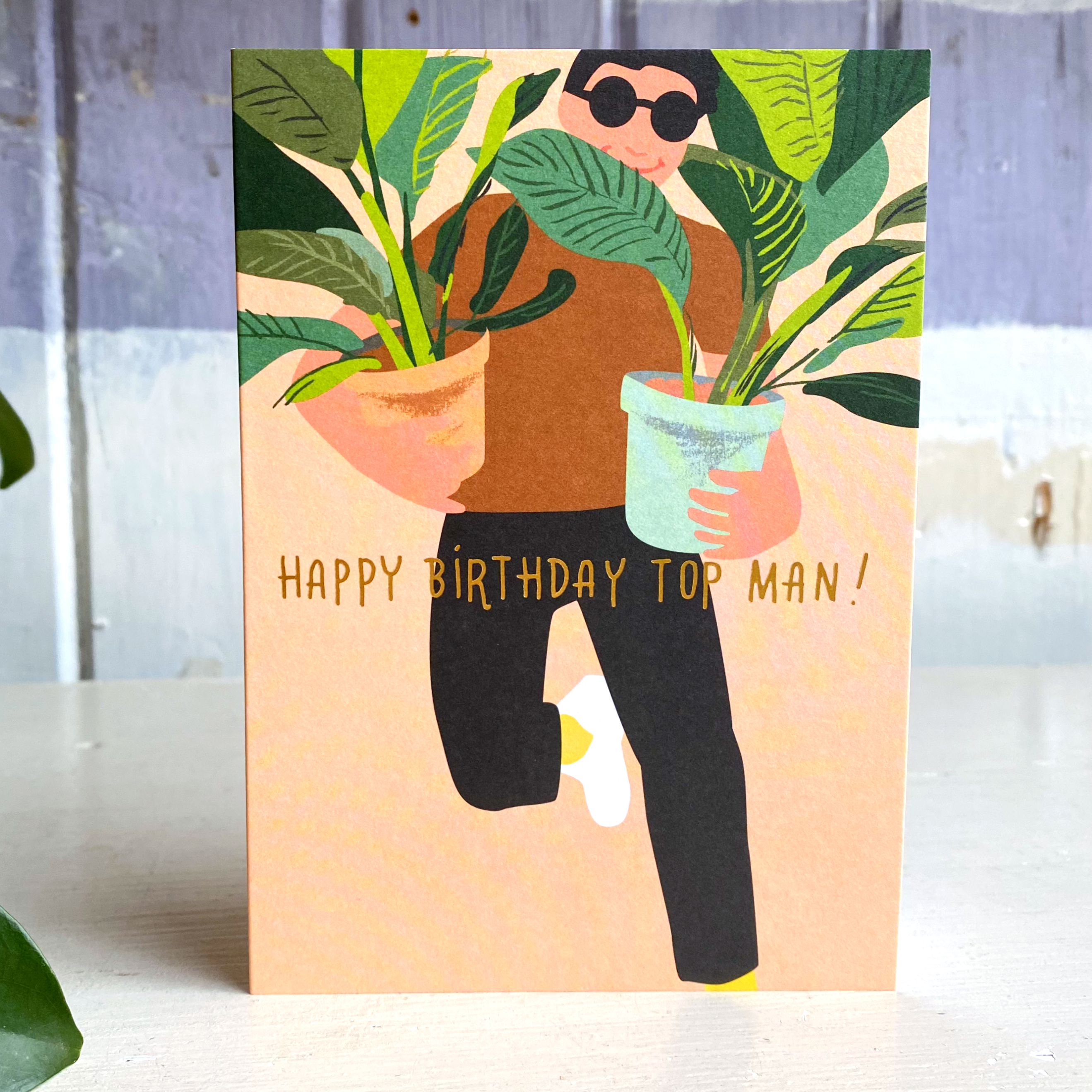 Happy Birthday Top Man Card