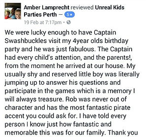 pirate for kids parties perth