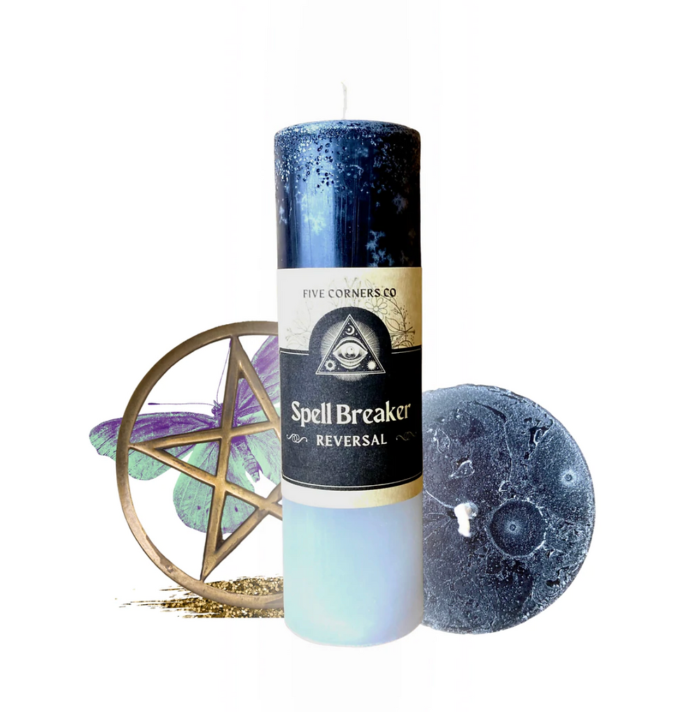 Spell Breaker Double Action Reversal Candle - Change Bad Luck, Reverse