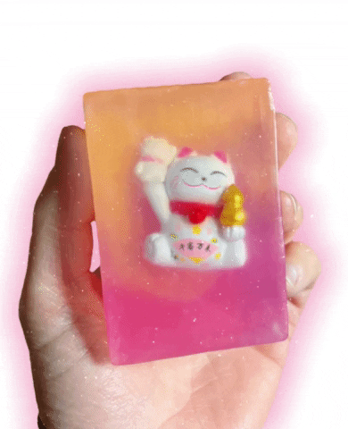 LUCKY Maneki-neko Cat Soap- LUCK, Money & Good Fortune