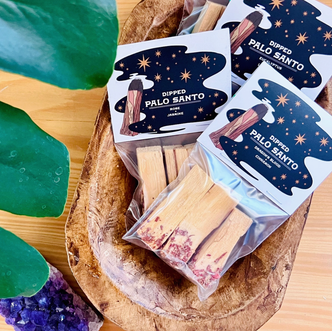 Jasmine + Rose Dipped Palo Santo
