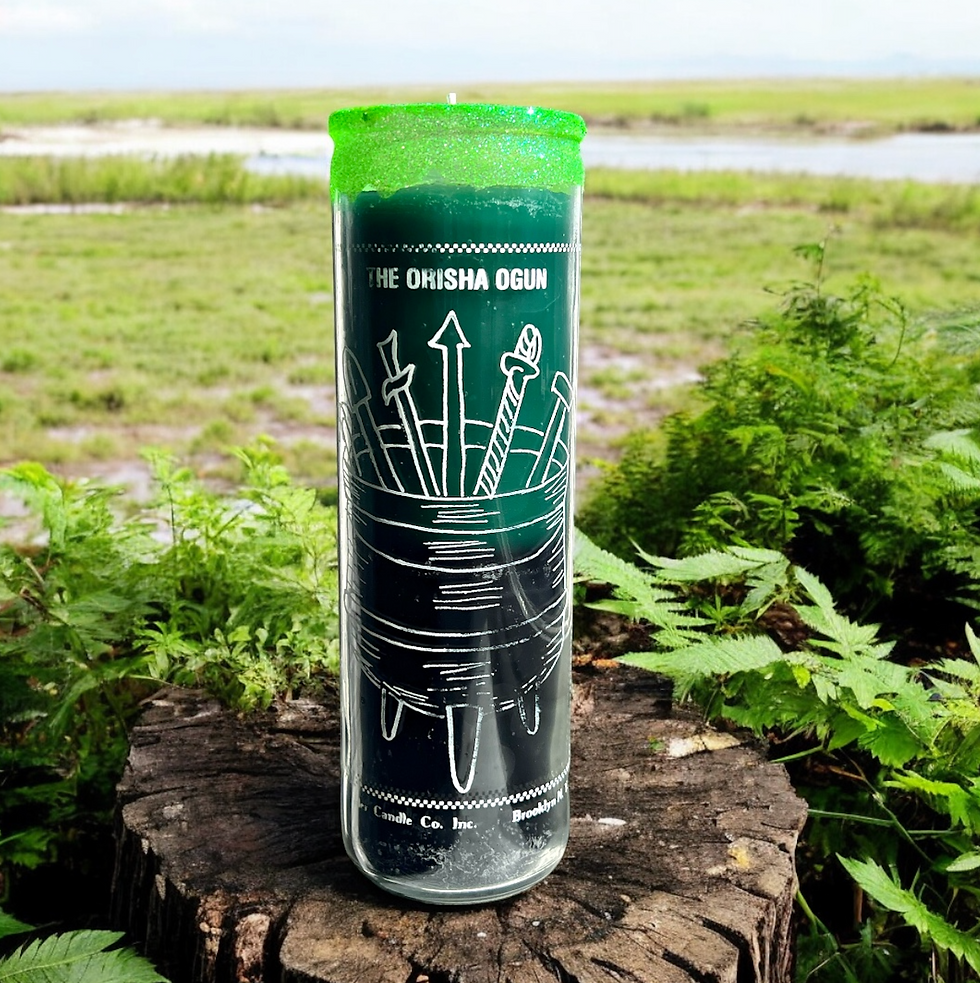Ogun Ritual Candle - Victory, Clear Paths, Change, Opportunity
